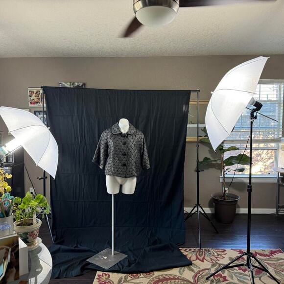 Vintage Choices Metallic Quilted Crop Jacket - Picture 5 of 8